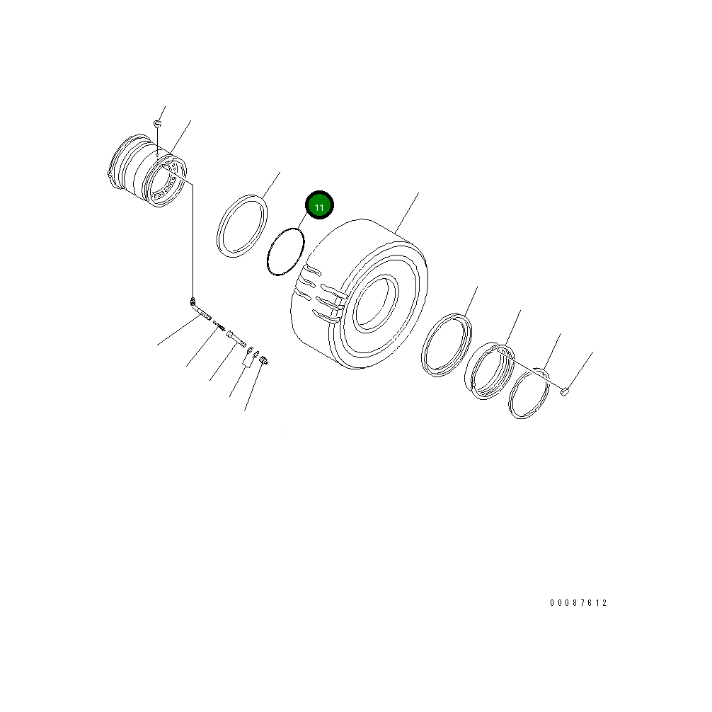 Кольцо уплотнительное (O-Ring) 426-30-12160 Komatsu