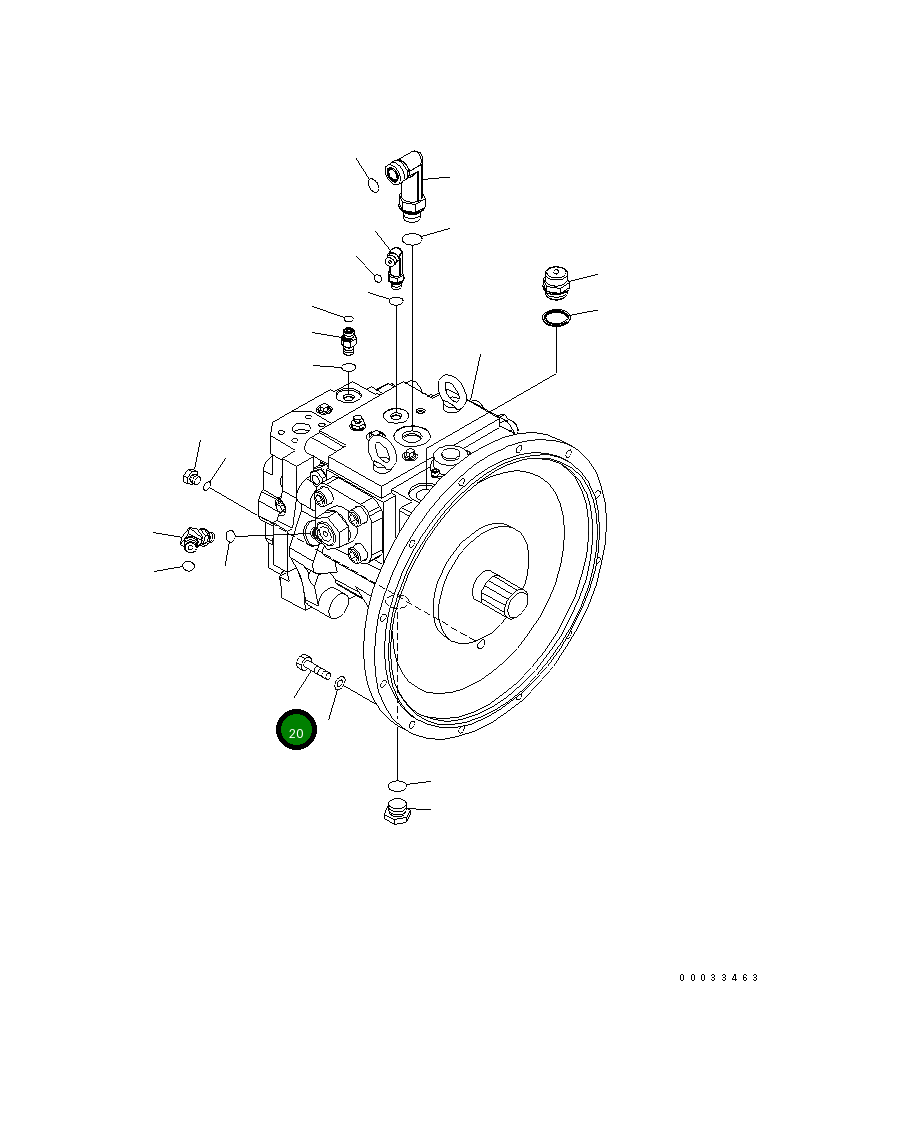 Болт 01010-B1045 Komatsu