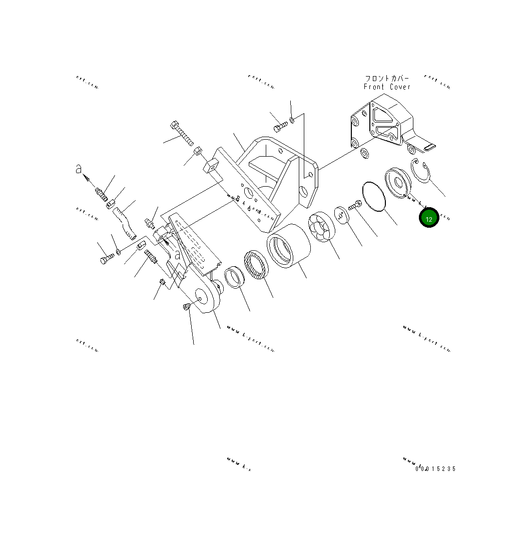 Крышка 6240-61-3671 Komatsu