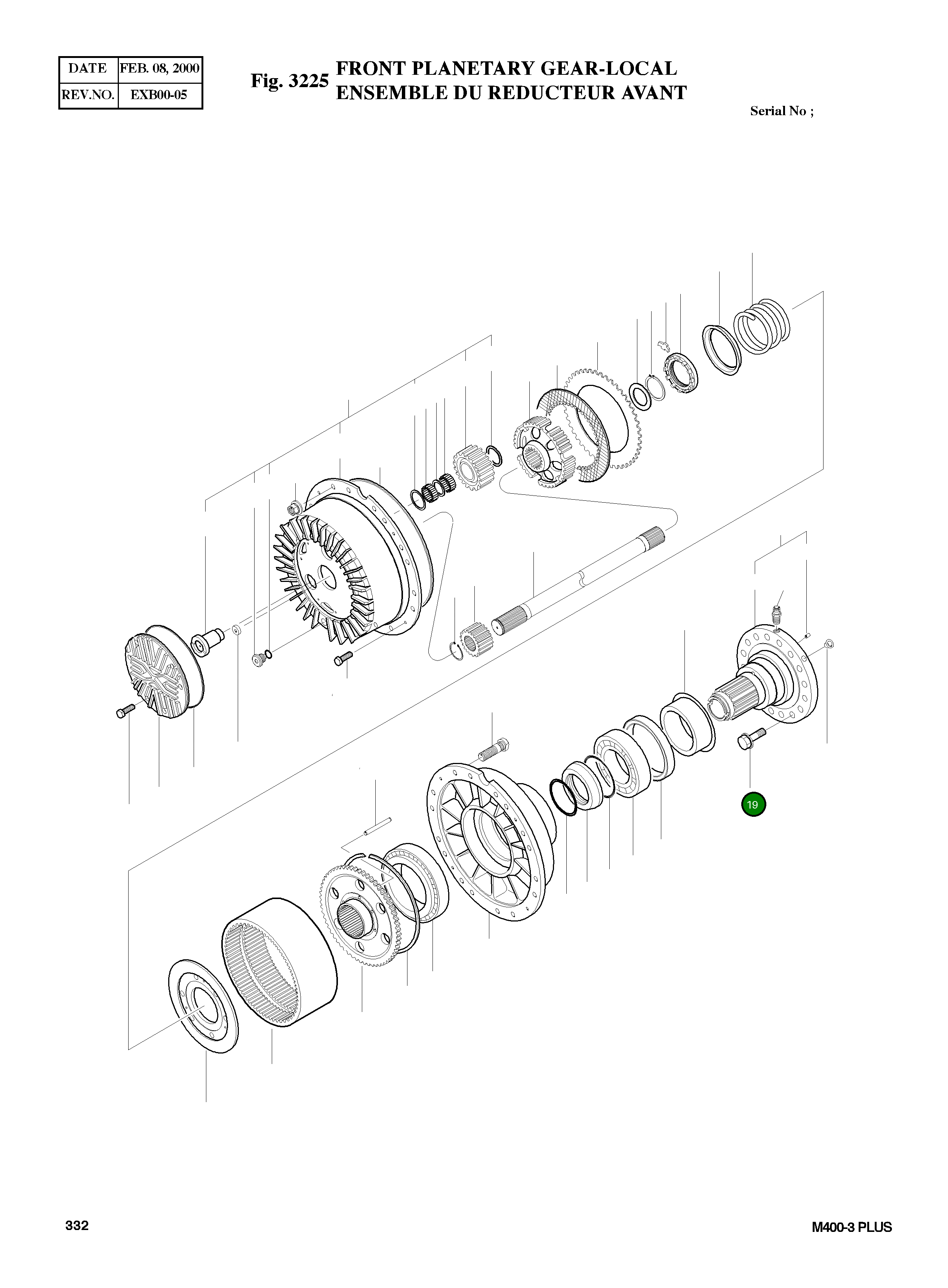 Болт 4120-7050  Komatsu