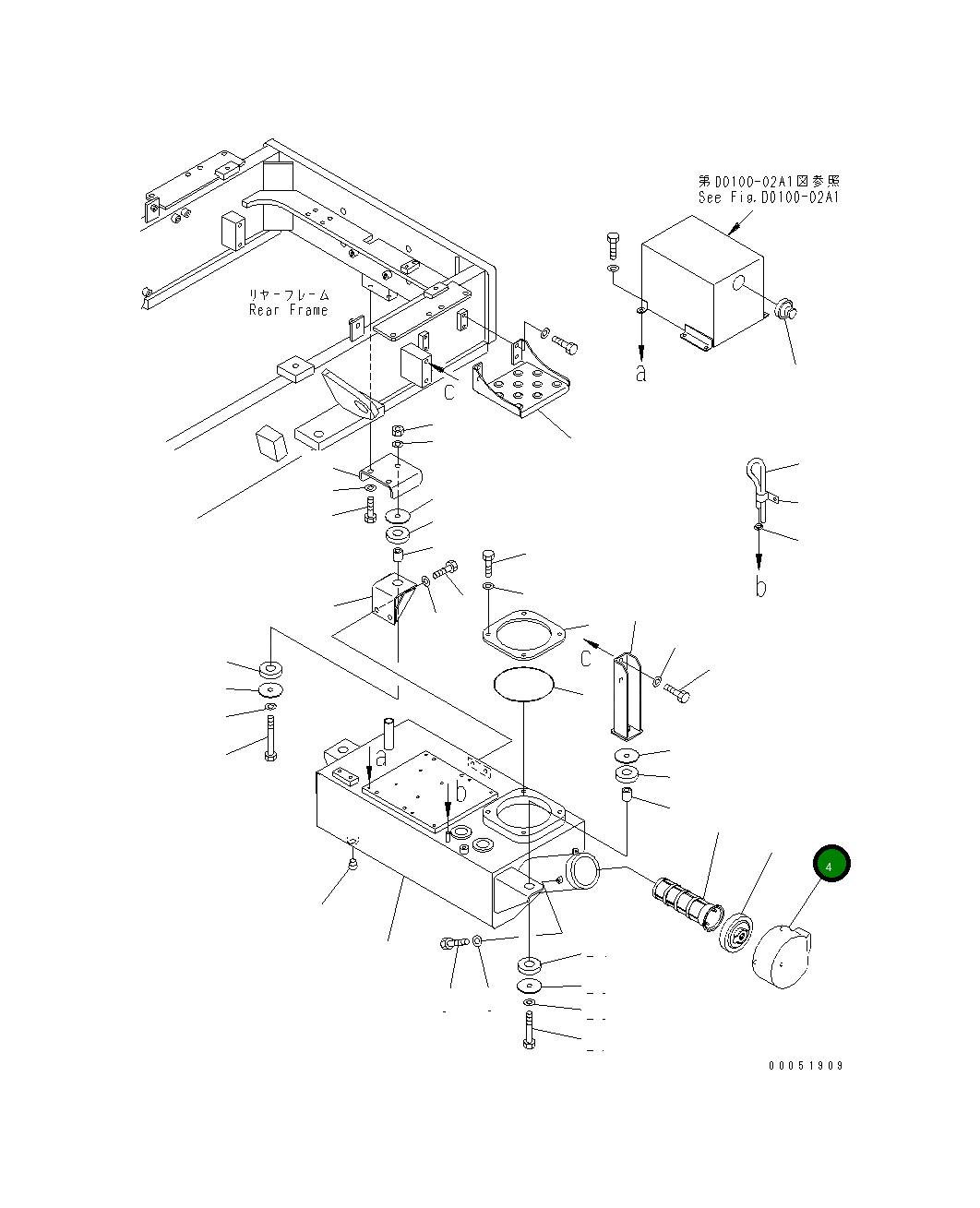 Крышка 421-04-31161 Komatsu