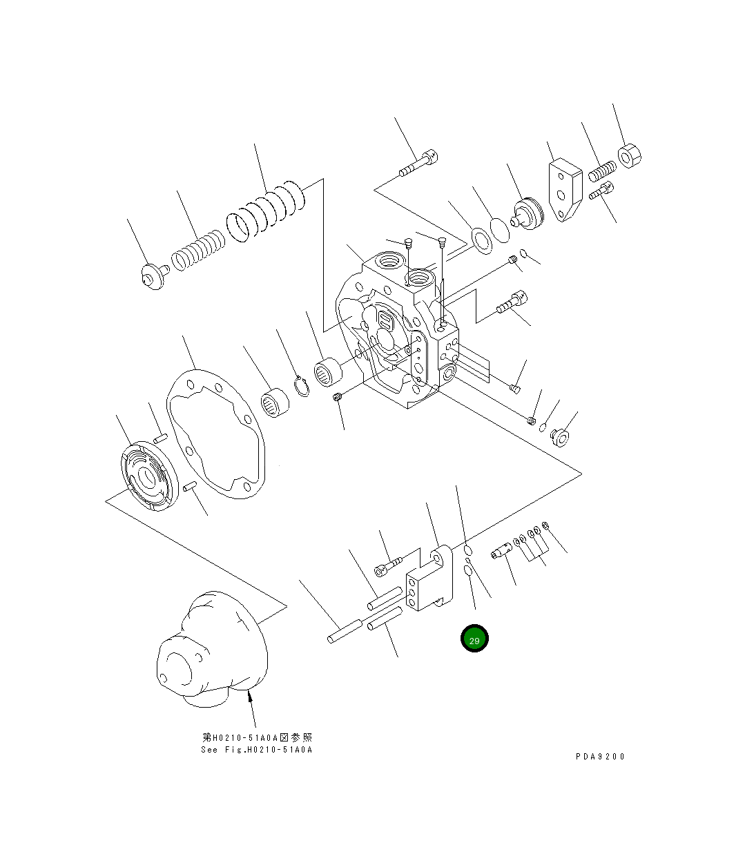 Кольцо уплотнительное (O-Ring) UC1300042004 Komatsu
