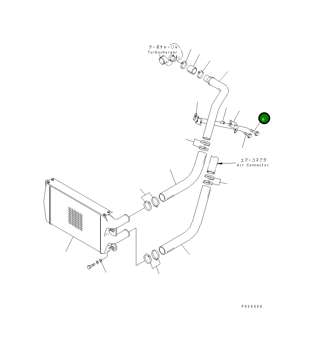 Болт 01435-21065 Komatsu