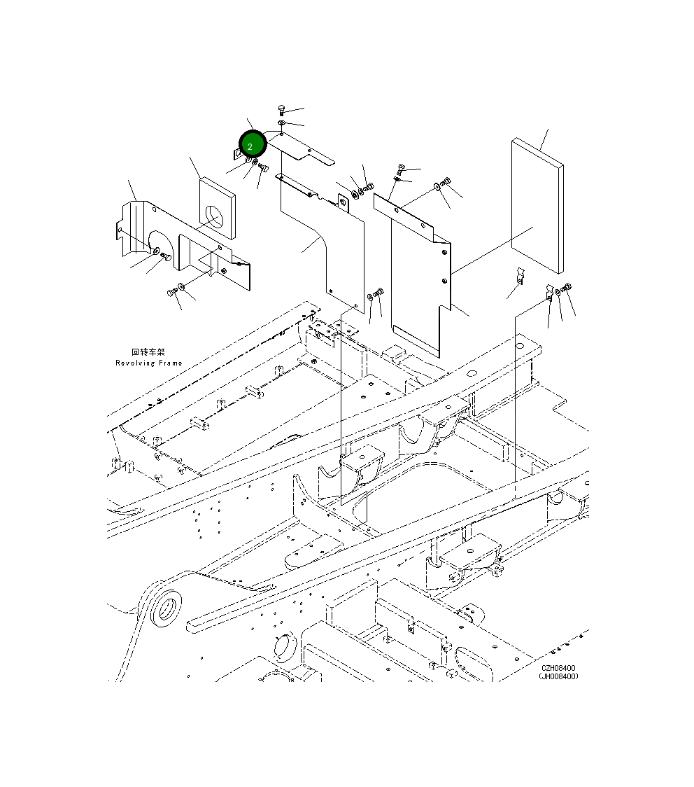 Крышка 207-54-73790 Komatsu