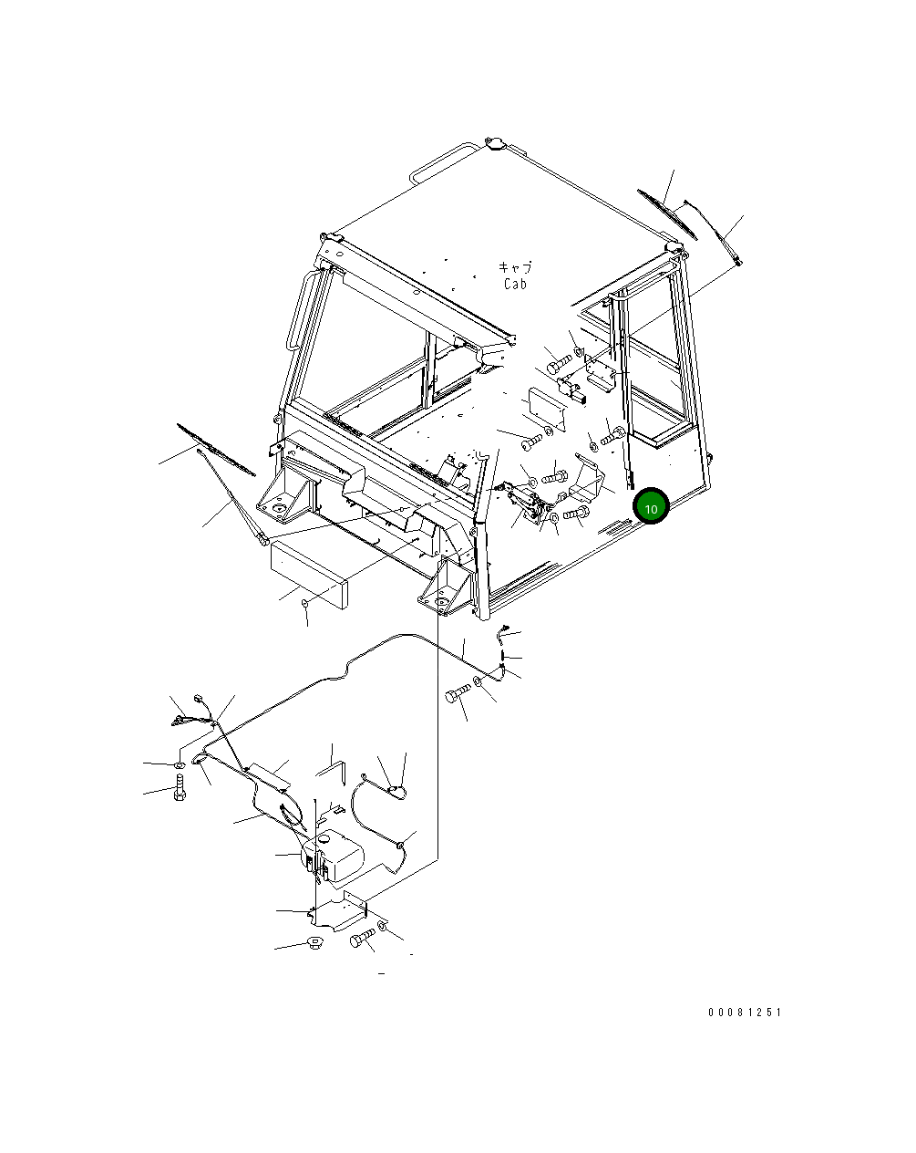 Крышка 56B-54-24991 Komatsu