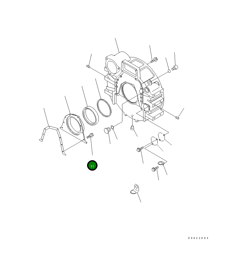 Болт 6732-21-4180 Komatsu