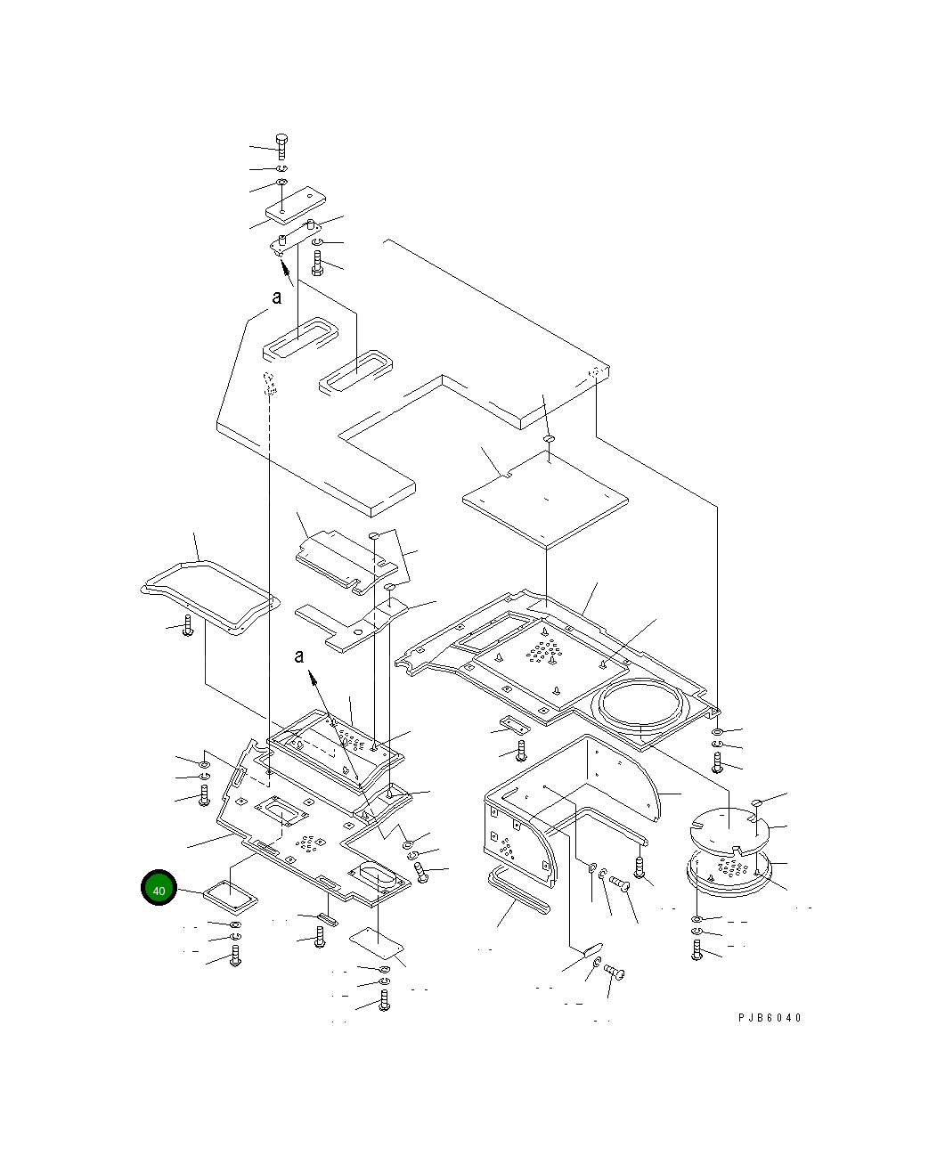 Крышка 176-911-2940 Komatsu