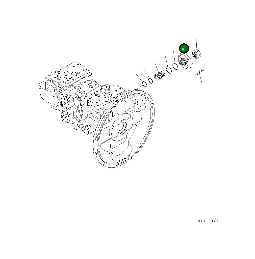 Крышка 708-2L-44130 Komatsu