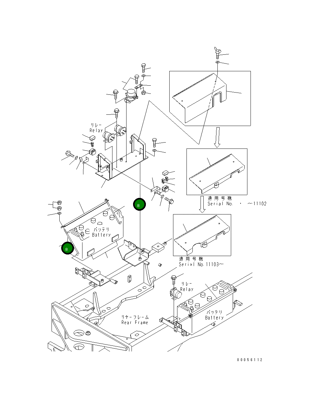 Болт 113-06-31120  Komatsu