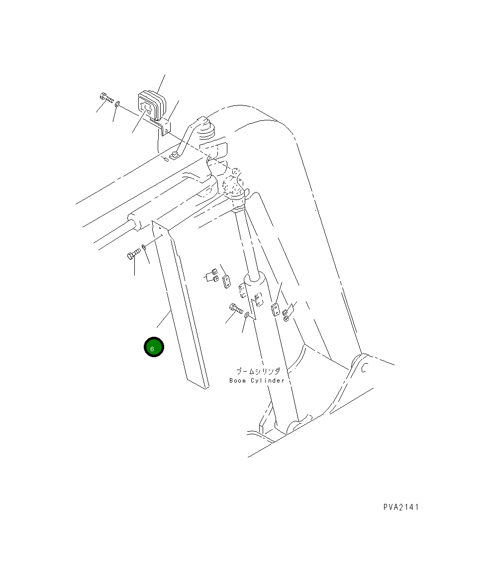 Крышка 21X-70-21740  Komatsu