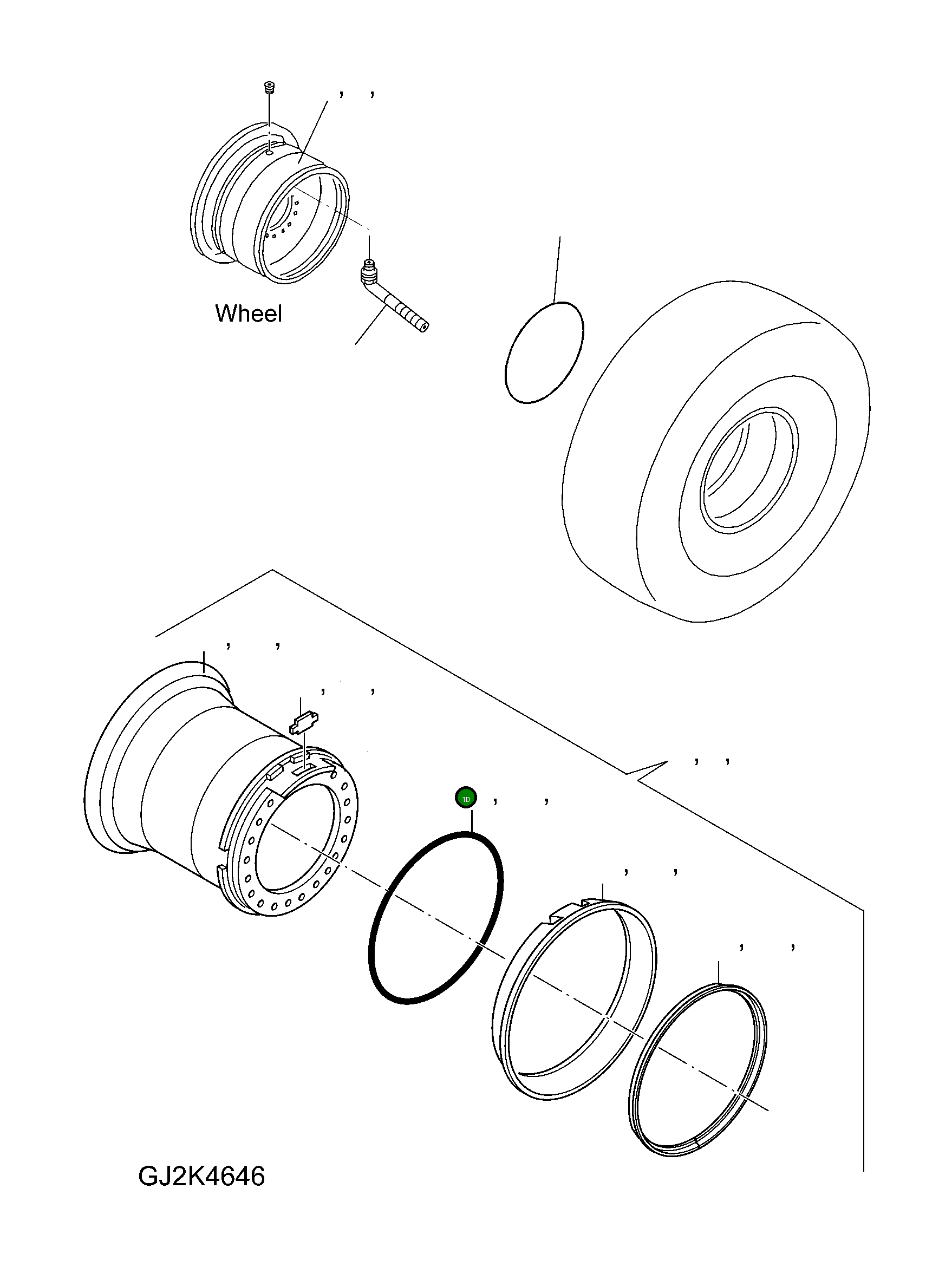 Кольцо уплотнительное (O-Ring) 42Y-00-H0360  Komatsu
