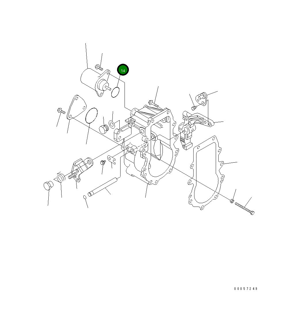 Кольцо уплотнительное (O-Ring) YM158552-61900 Komatsu
