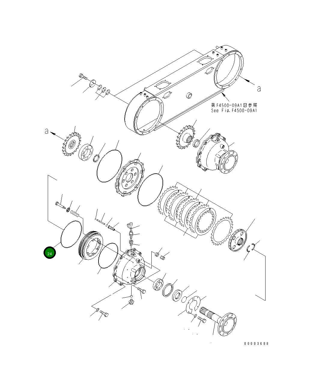 Кольцо уплотнительное (O-Ring) 232-25-51170  Komatsu