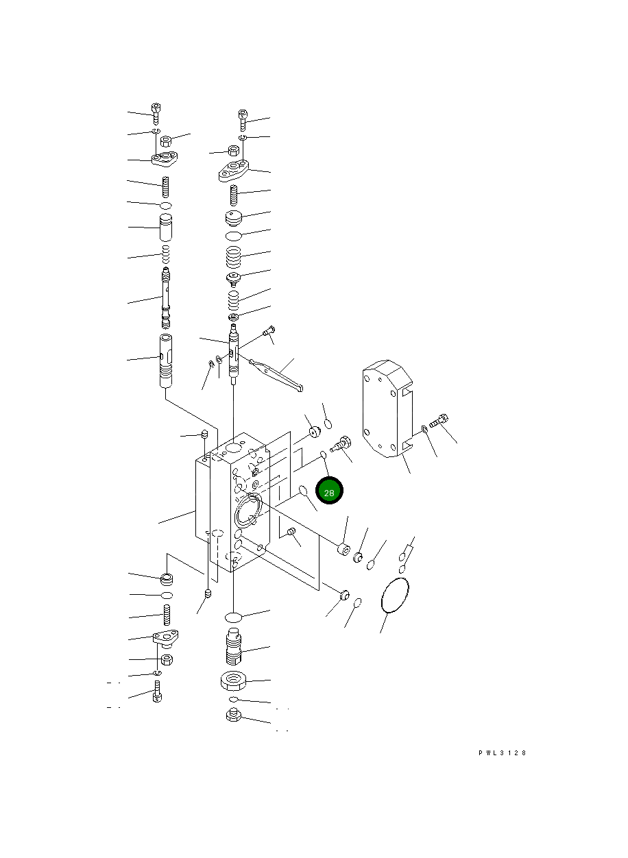 Кольцо уплотнительное (O-Ring) 708-2L-24950  Komatsu