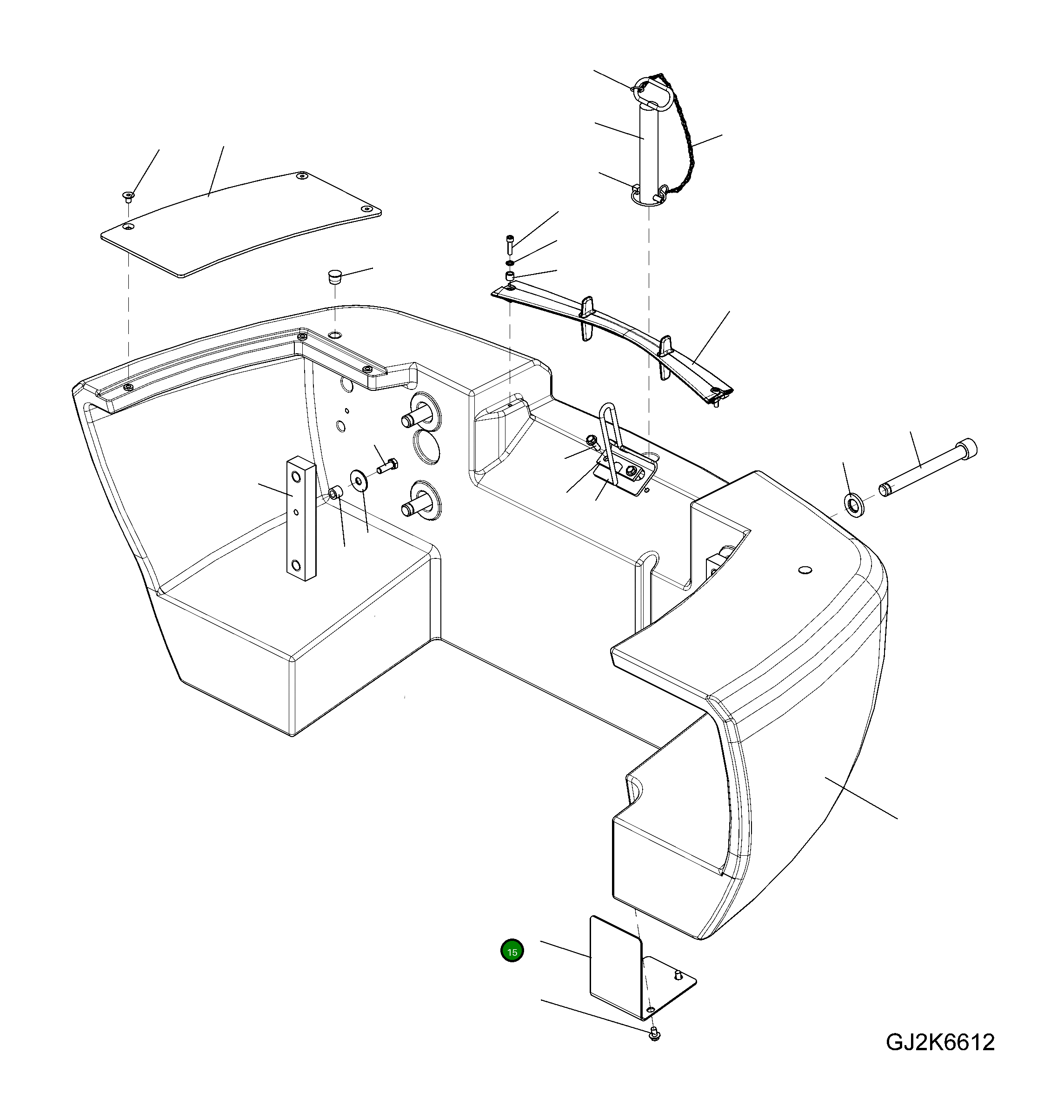 Крышка 42W-46-35A20 Komatsu