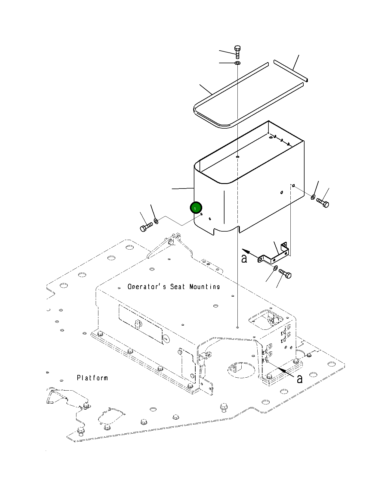 Крышка 23H-54-12731  Komatsu