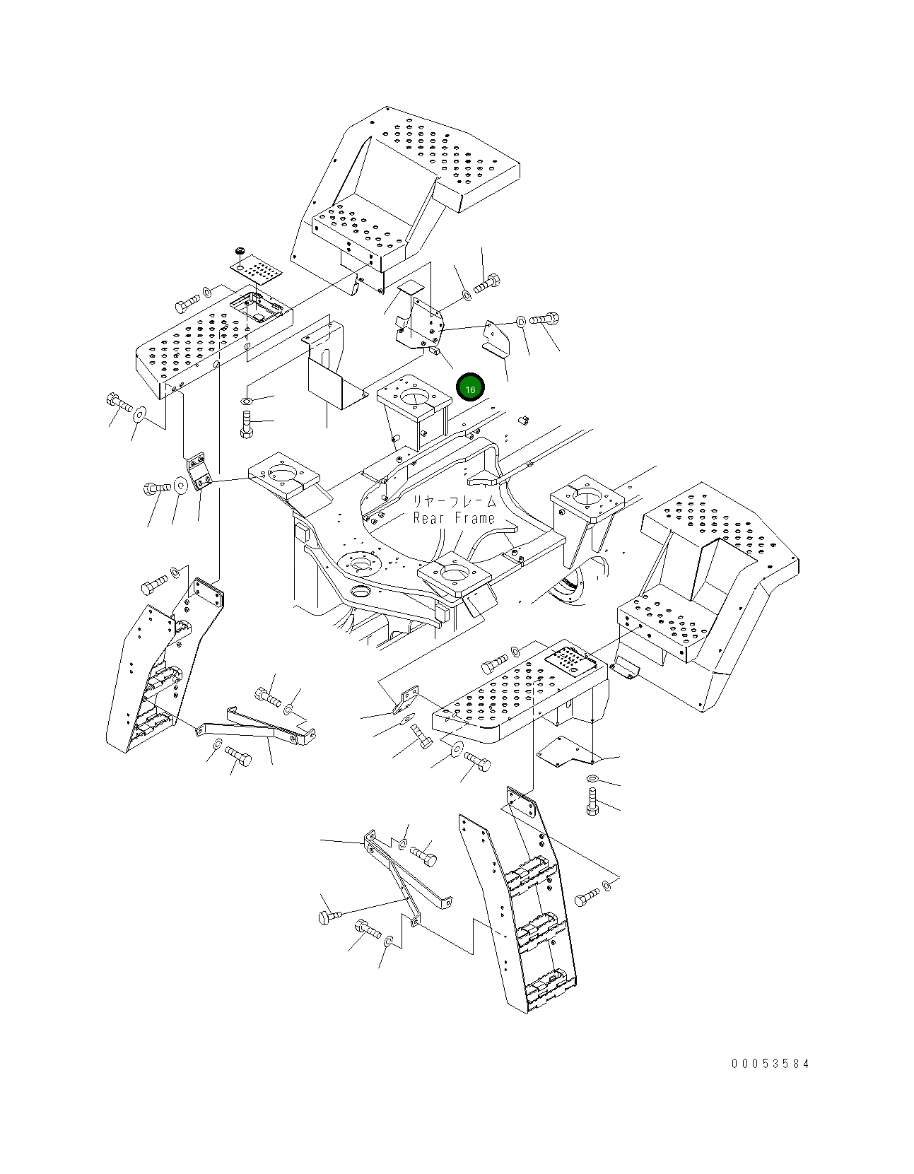 Крышка 421-54-44491 Komatsu