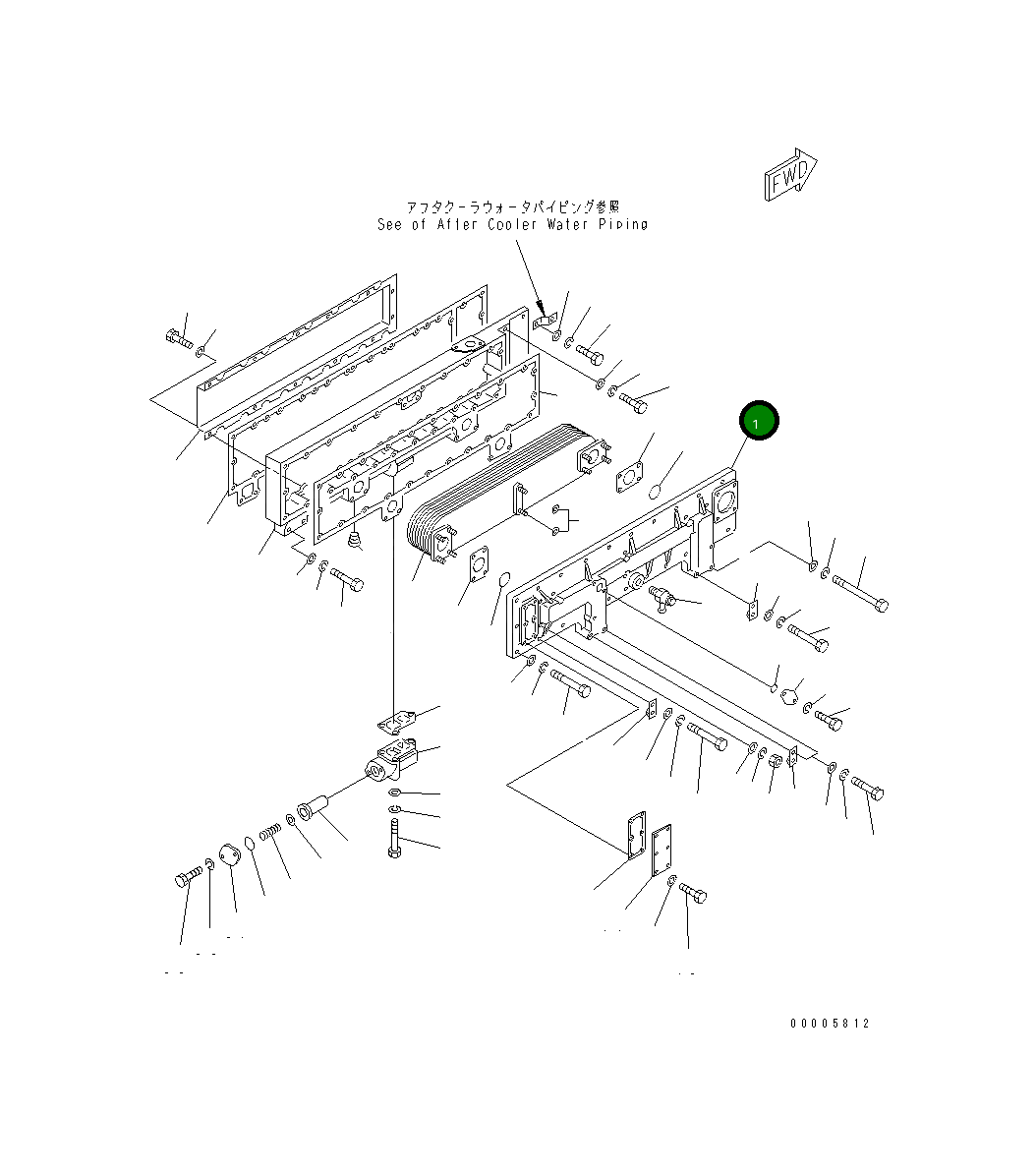 Крышка 6162-63-2311 Komatsu