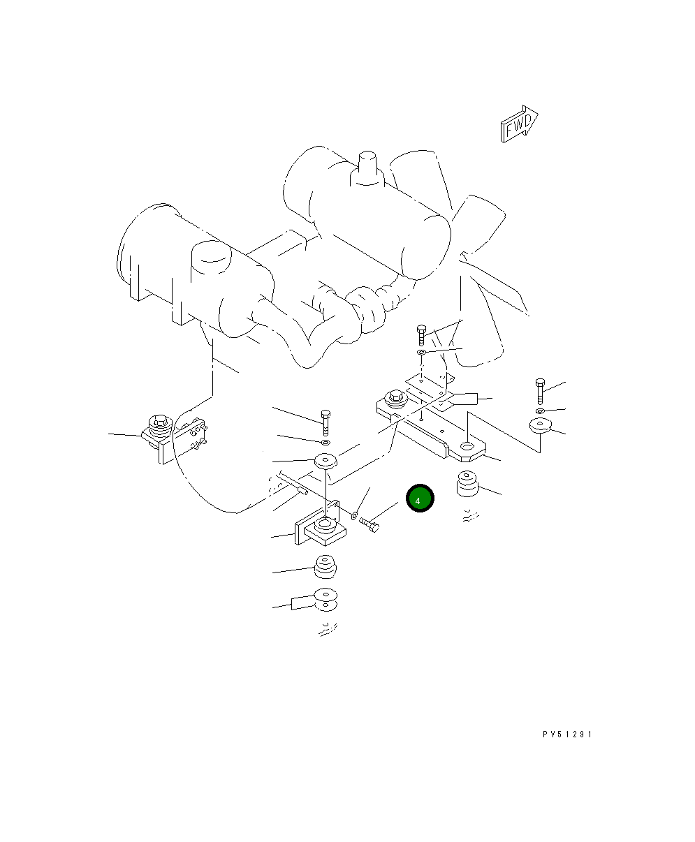 Болт 01010-51655 Komatsu