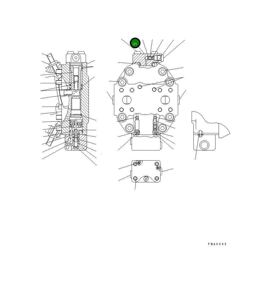 Крышка 20E-60-K2340  Komatsu