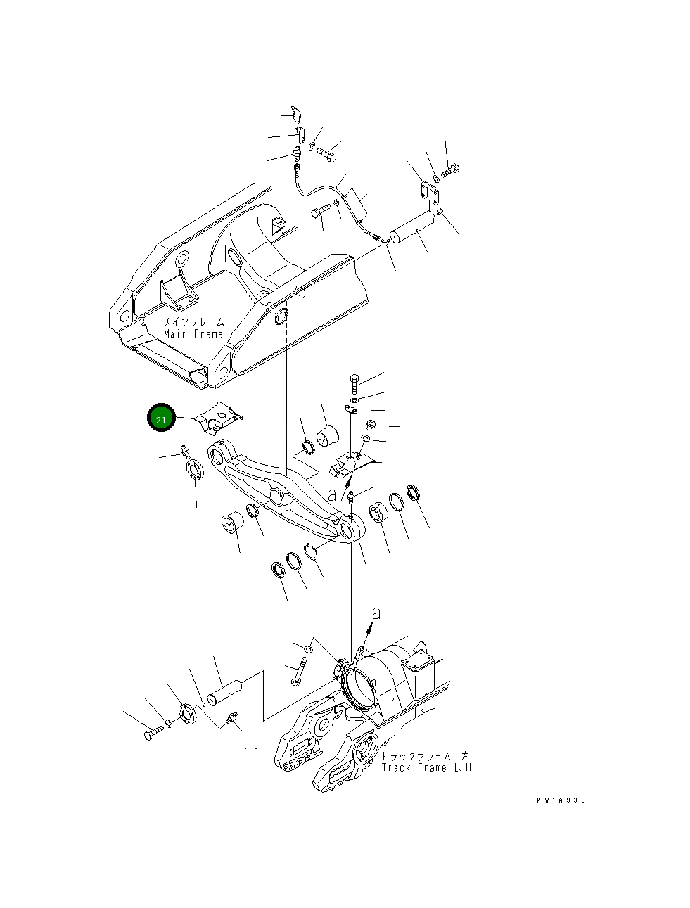 Крышка 198-50-62321 Komatsu