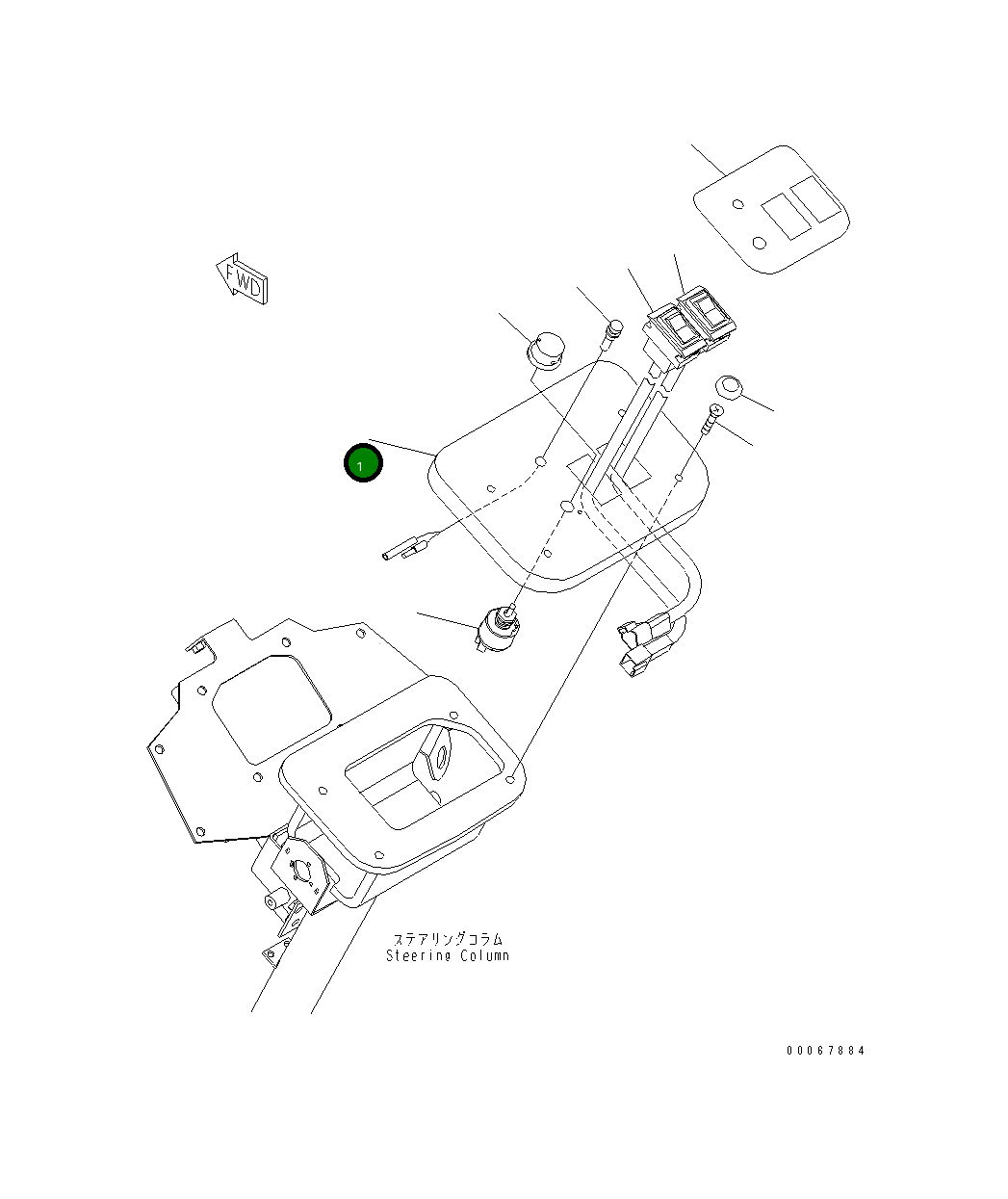 Крышка 427-06-21150 Komatsu