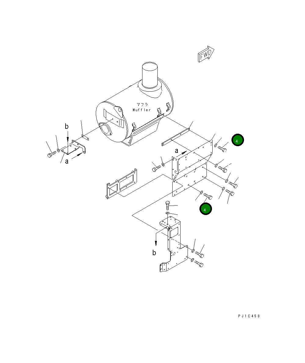 Болт 01010-E1030 Komatsu