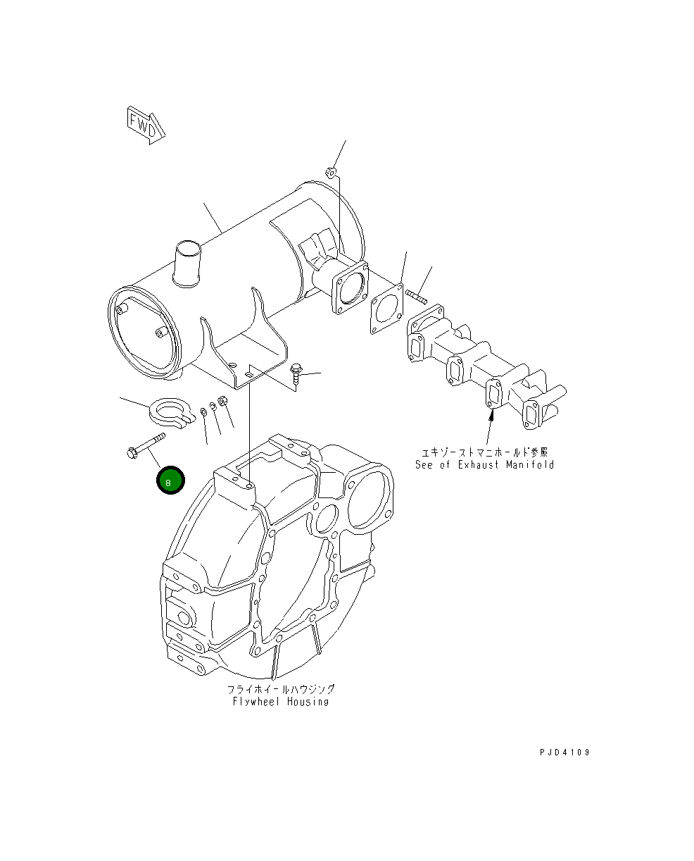 Болт YM26106-100652 Komatsu