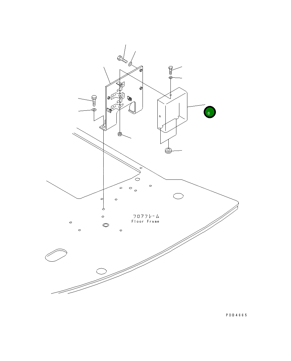 Крышка 22U-54-13320 Komatsu