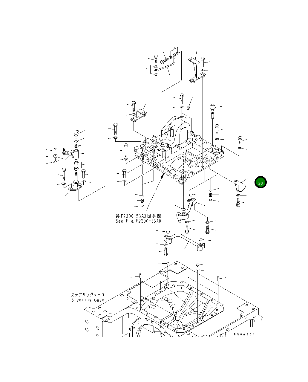 Крышка 134-22-66350  Komatsu