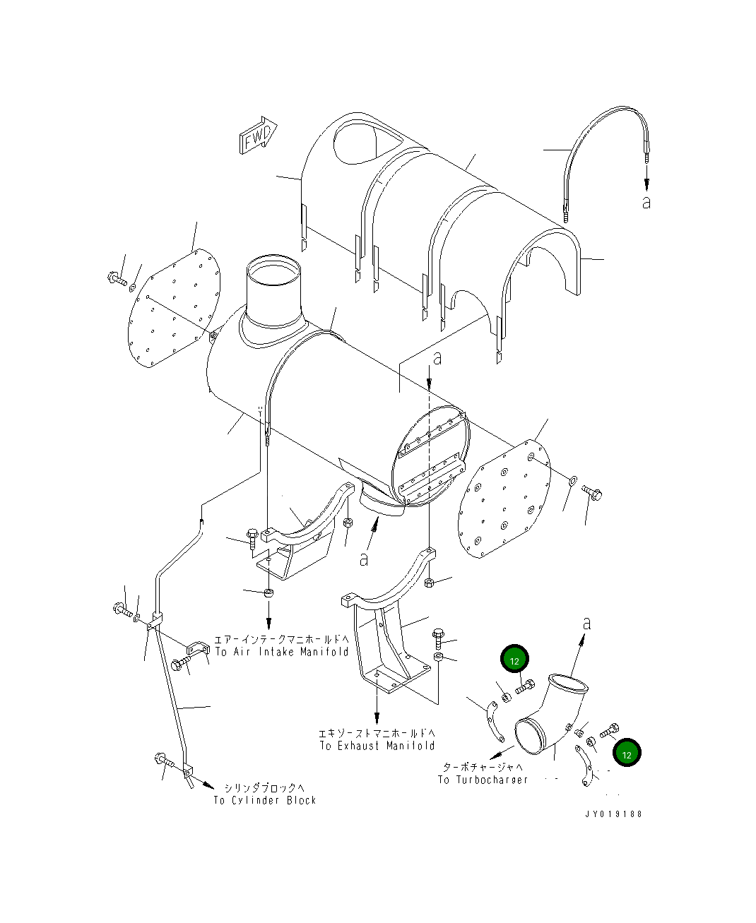 Болт 01020-11035 Komatsu