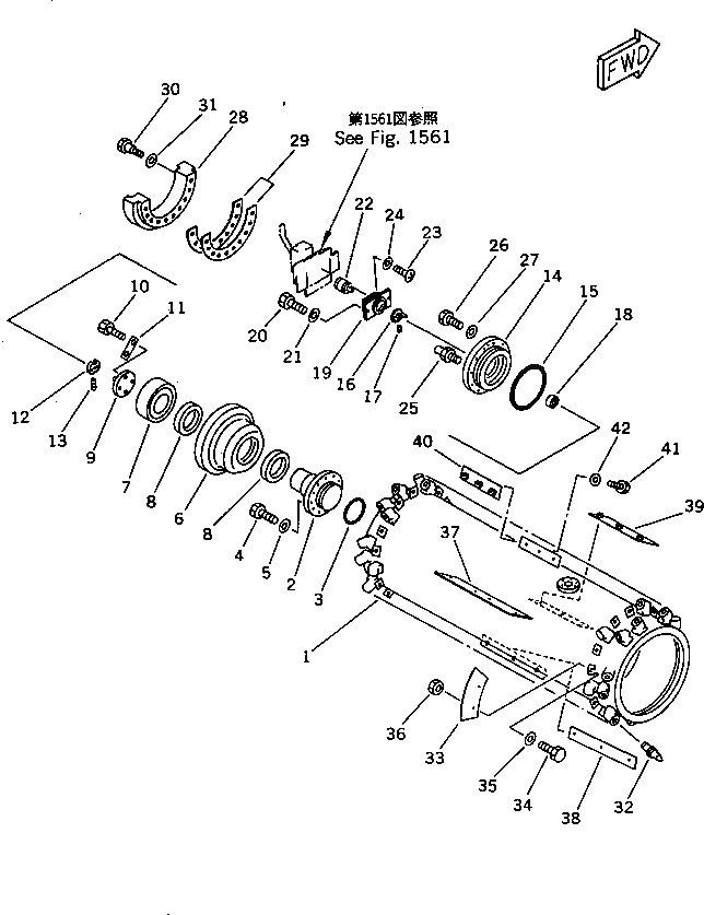 Болт 01051-52025  Komatsu