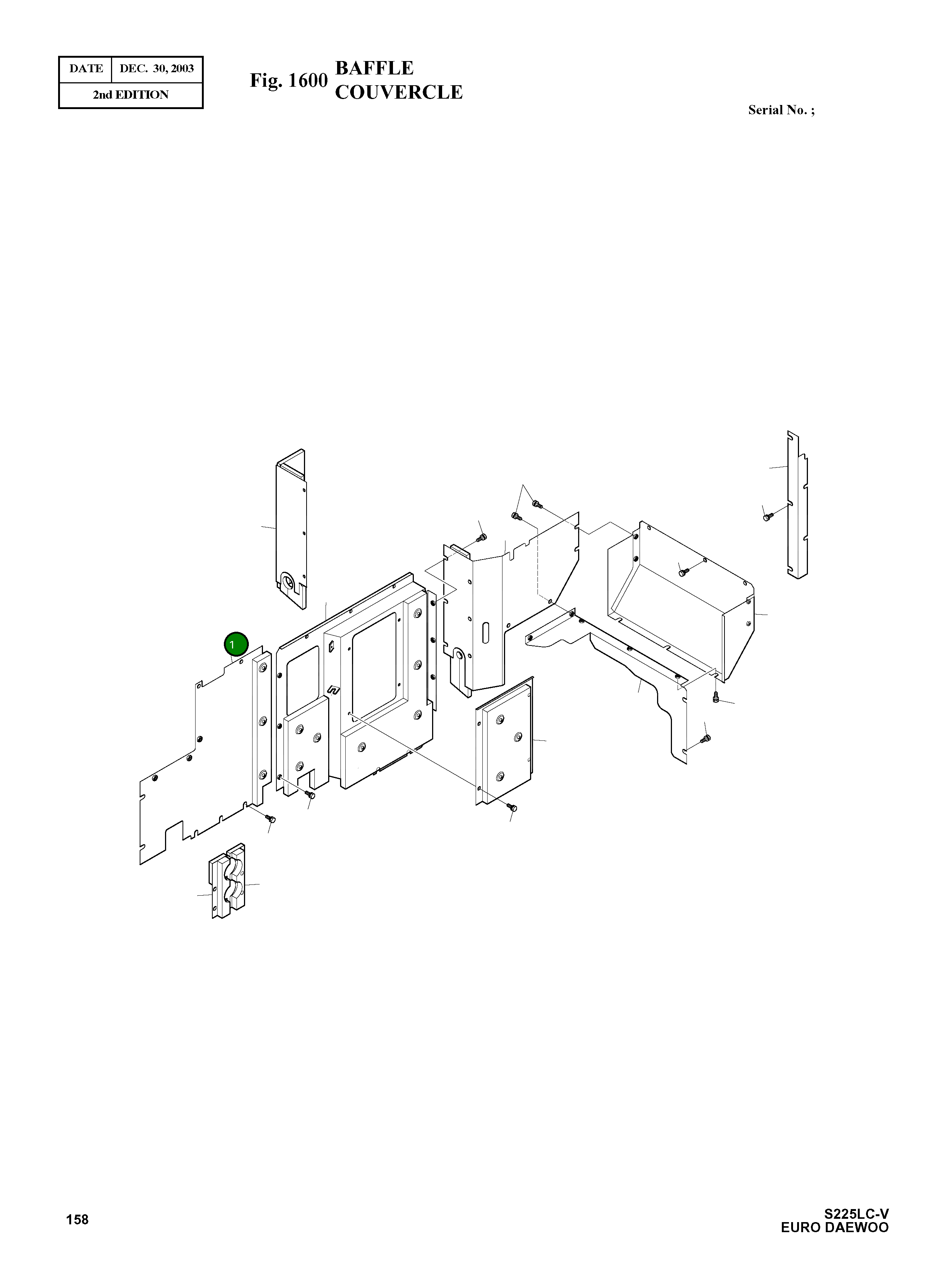 Крышка 621-01897A Komatsu