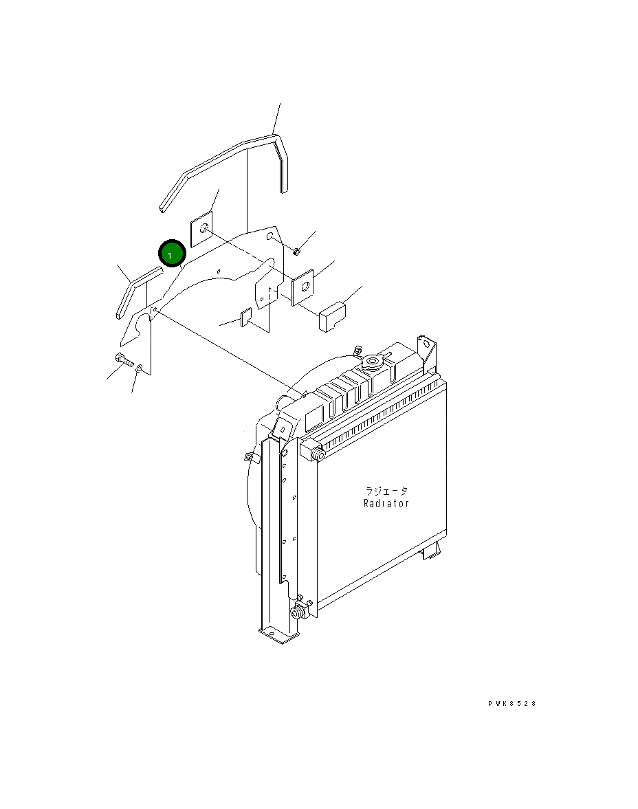 Крышка 21W-03-38120 Komatsu