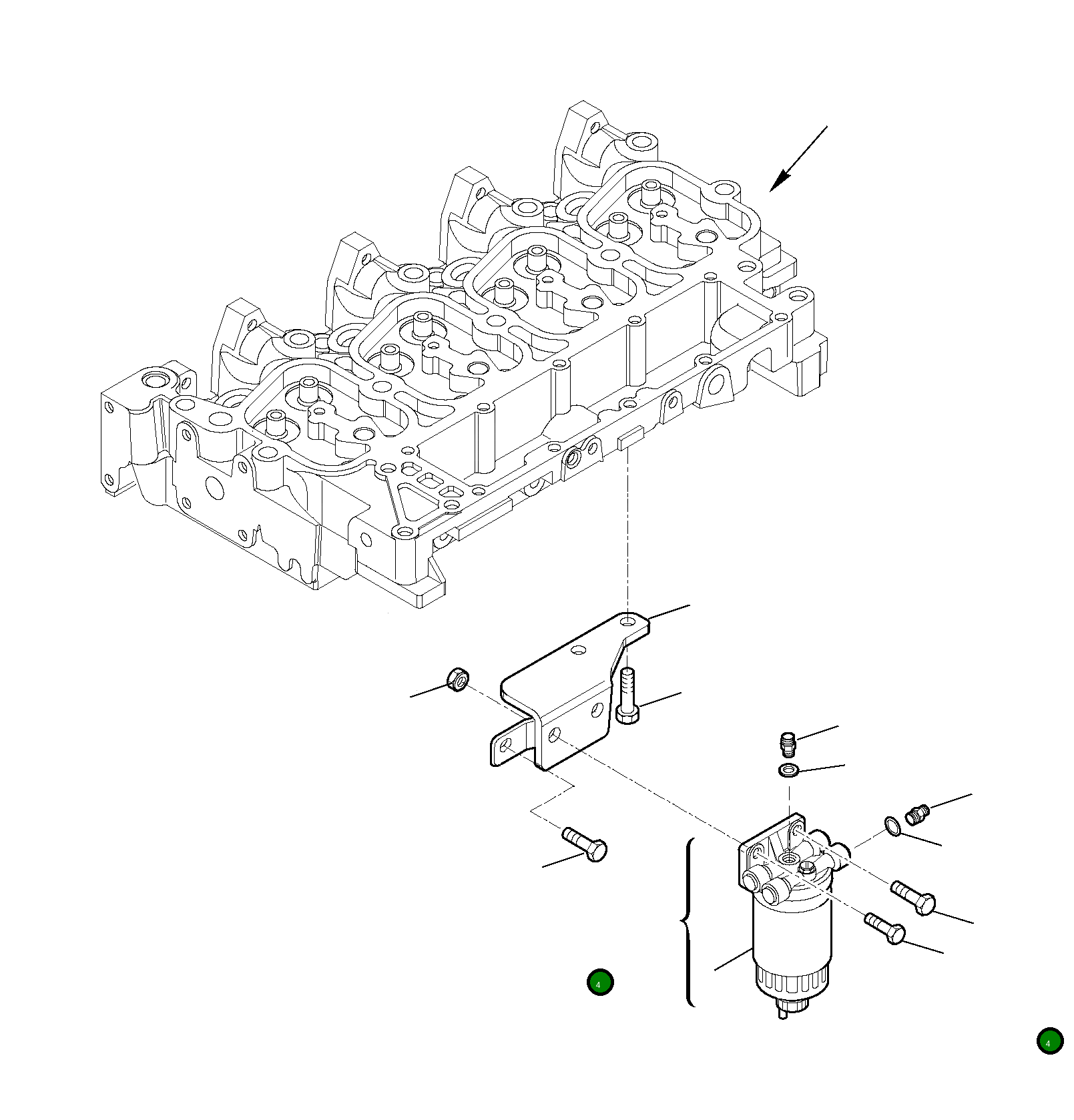 Болт EA2830411 Komatsu