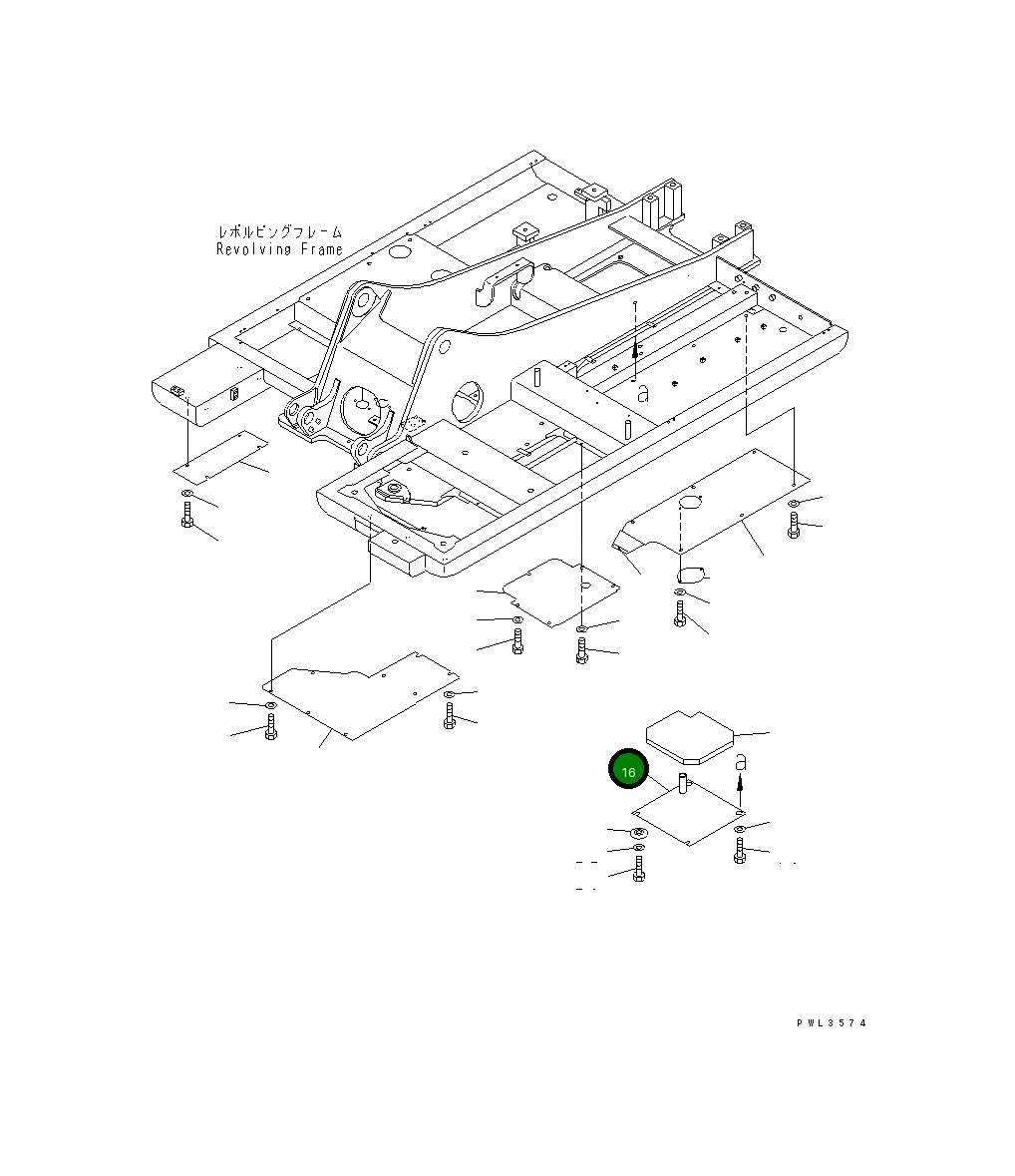 Крышка 20E-54-K7551 Komatsu