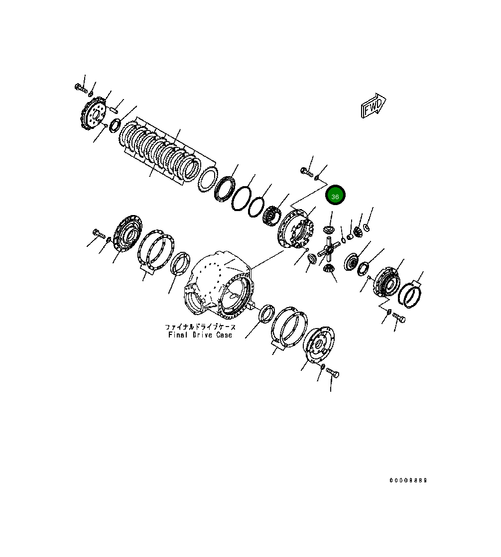 Болт 01010-91435  Komatsu