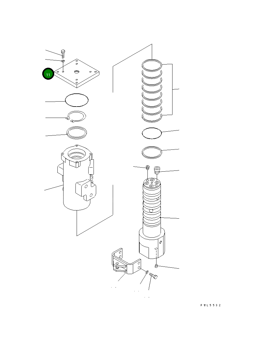 Крышка 703-10-93210  Komatsu