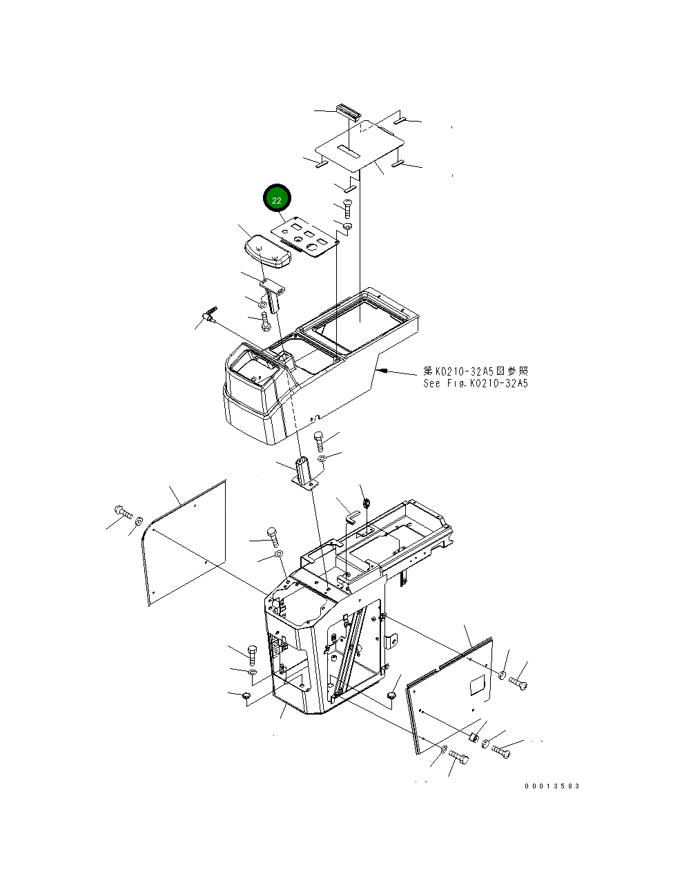 Крышка 418-54-33520 Komatsu