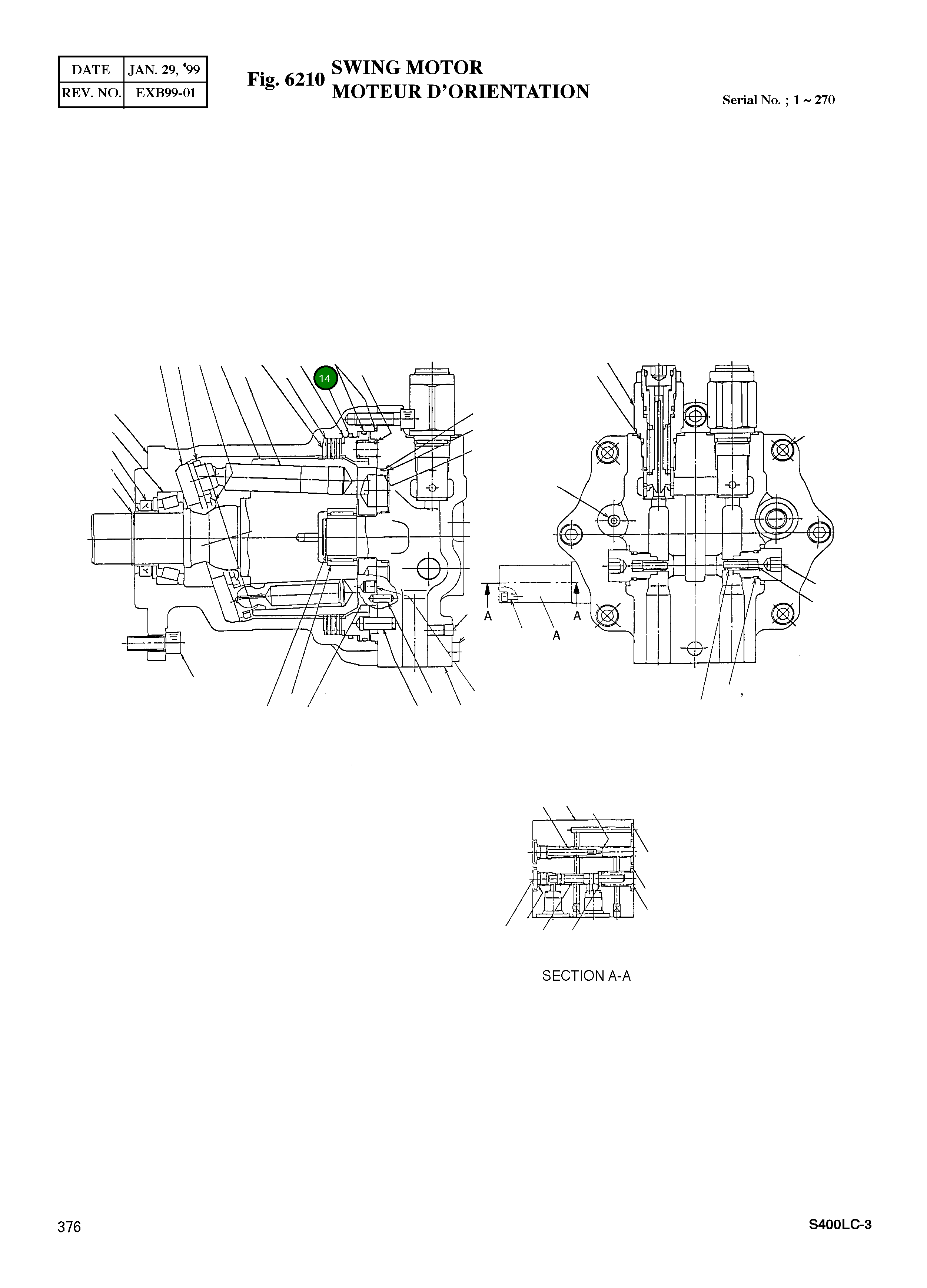 Кольцо уплотнительное (O-Ring) 0200-158 Komatsu