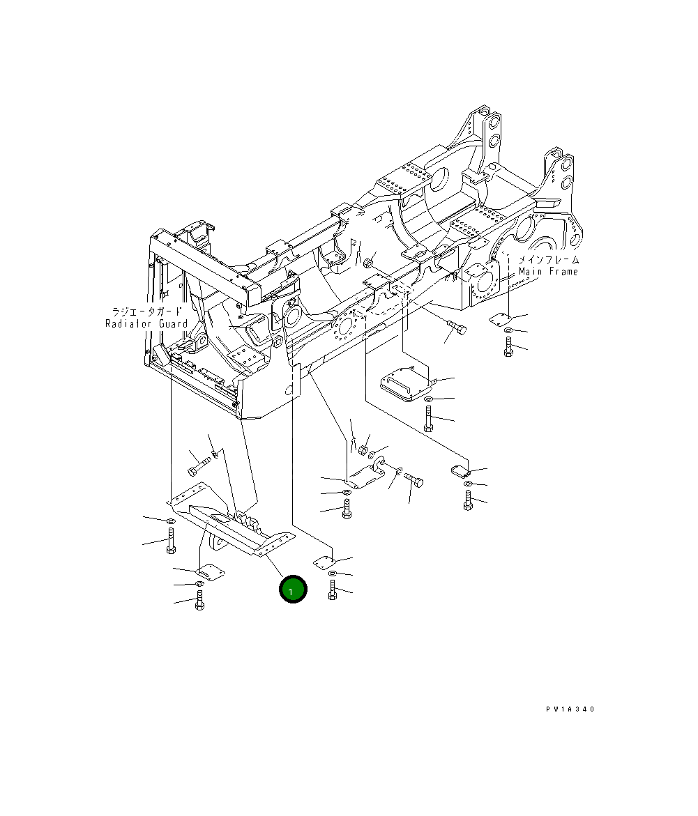 Крышка 19M-54-16350 Komatsu