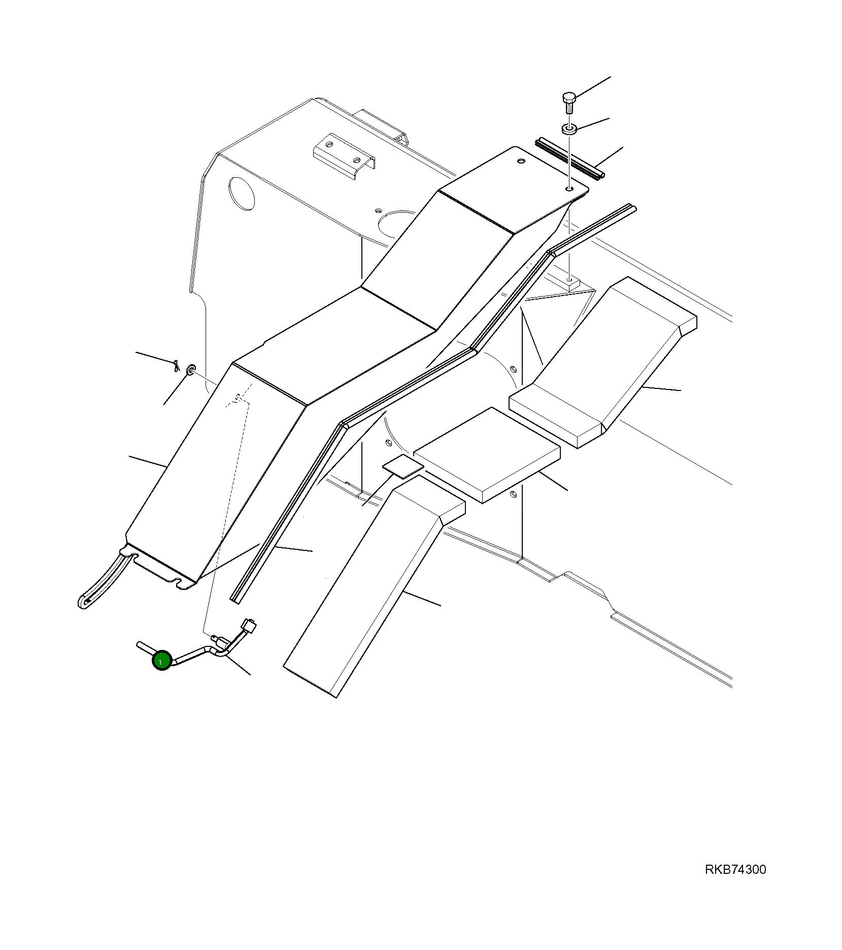Крышка 22E-54-21913 Komatsu