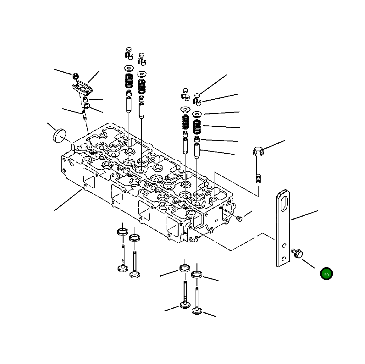 Болт YM26106100202 Komatsu