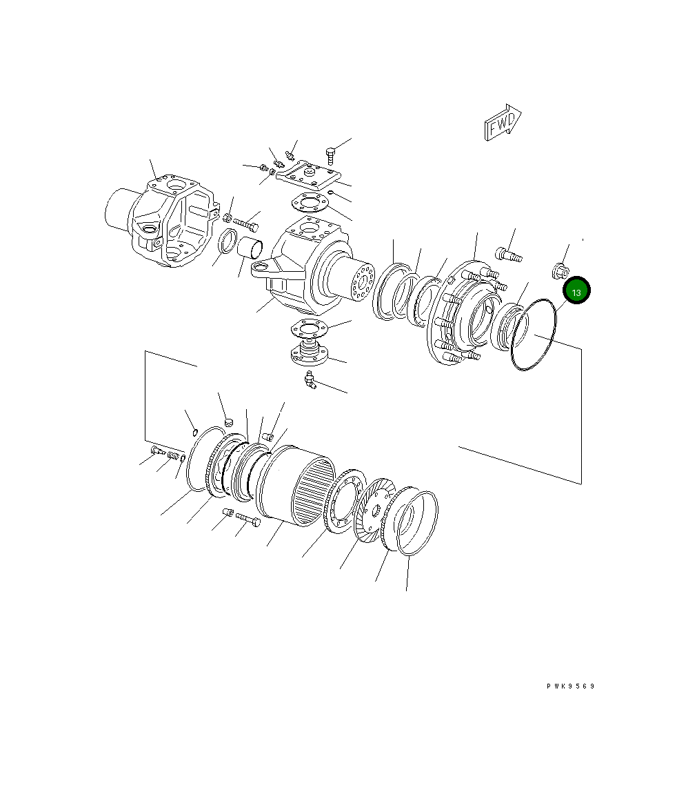 Кольцо уплотнительное (O-Ring) 20E-23-K1430 Komatsu