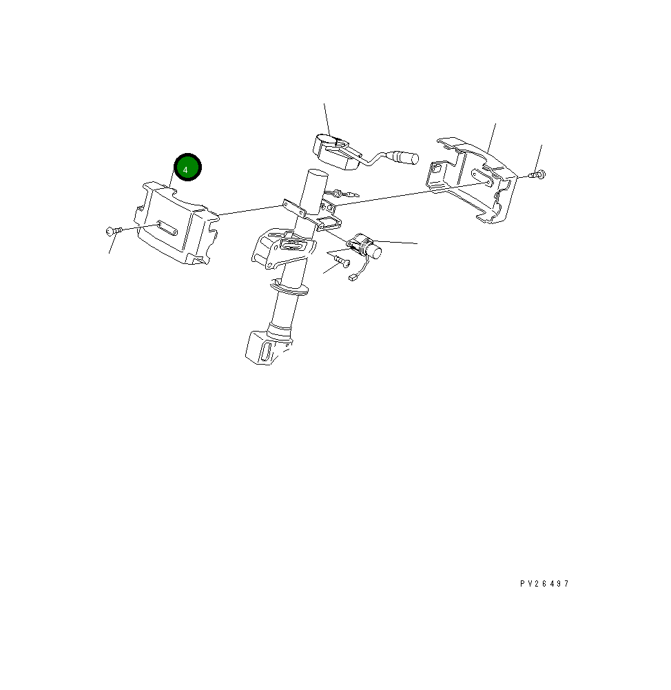 Крышка 569-54-63510 Komatsu