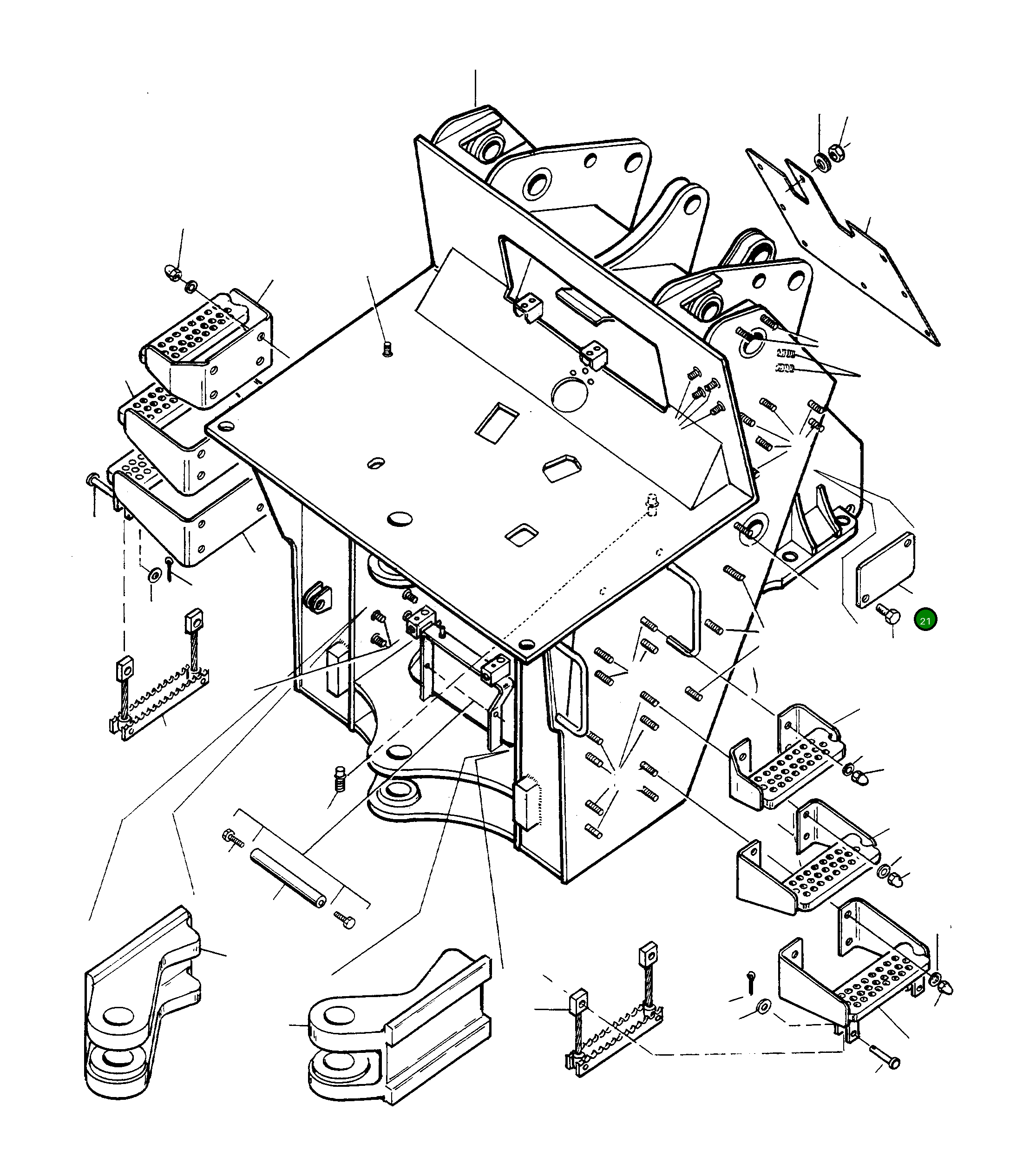 Крышка 4202054M1 Komatsu