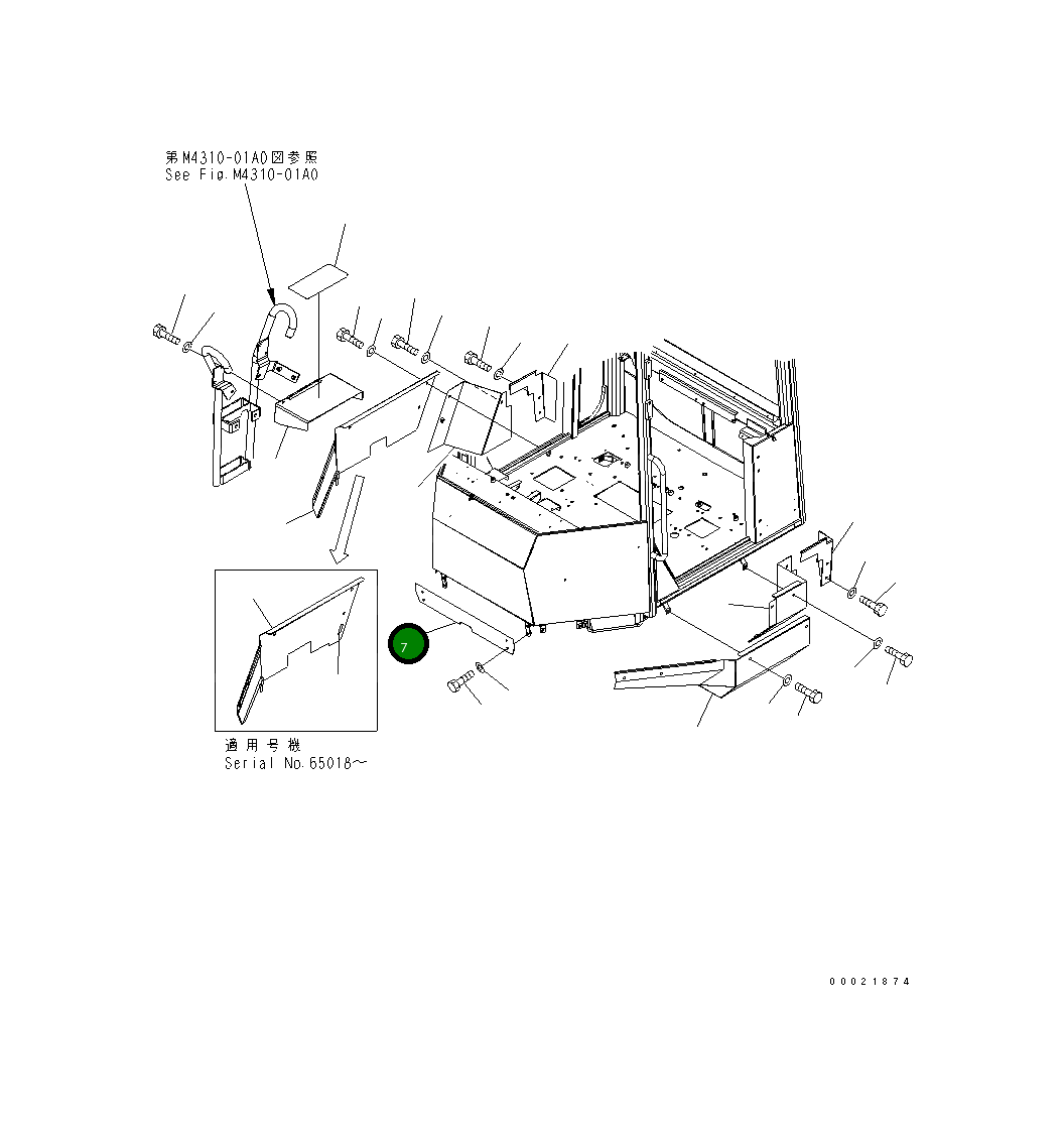 Крышка 416-54-34314 Komatsu