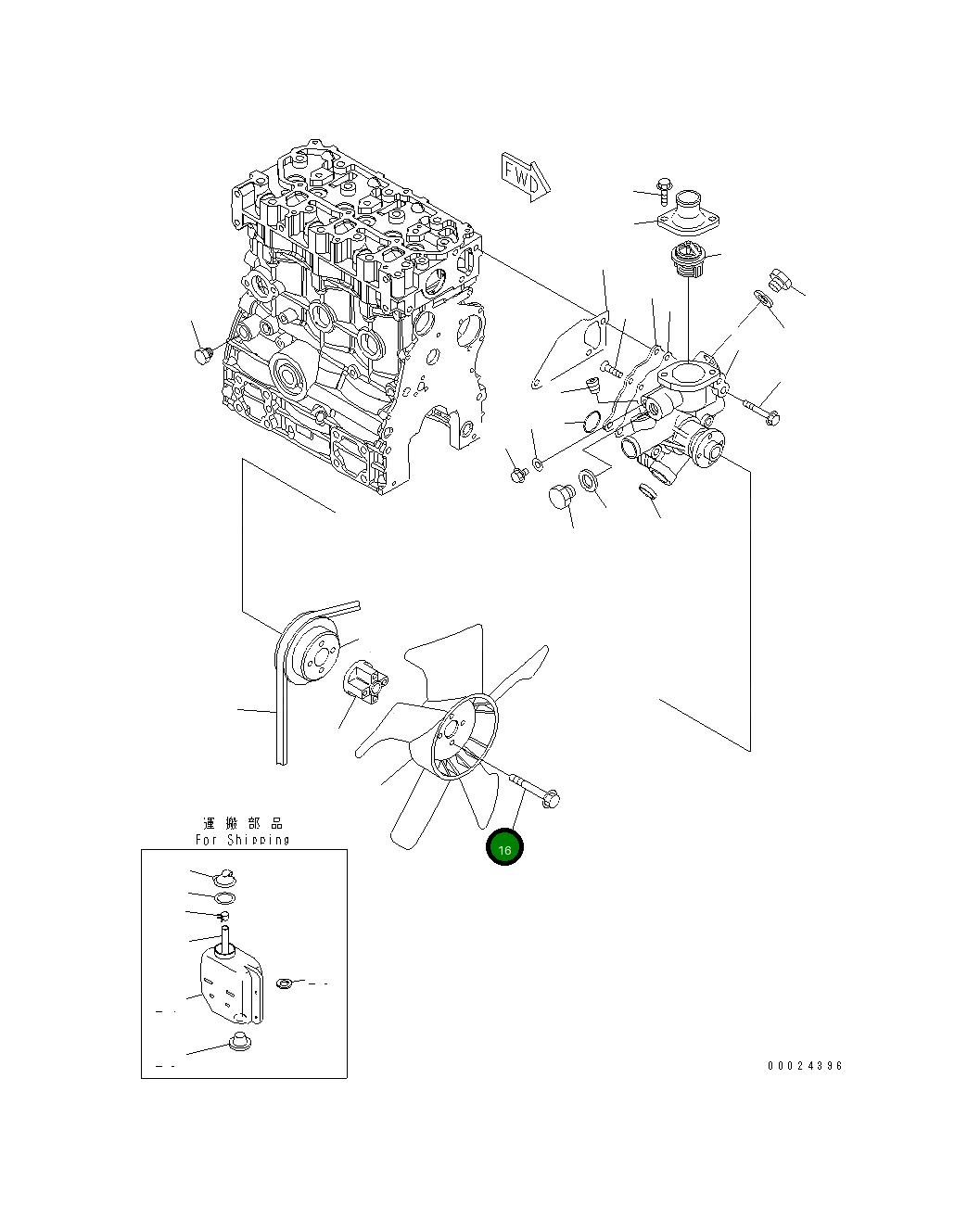 Болт 461-034 Komatsu