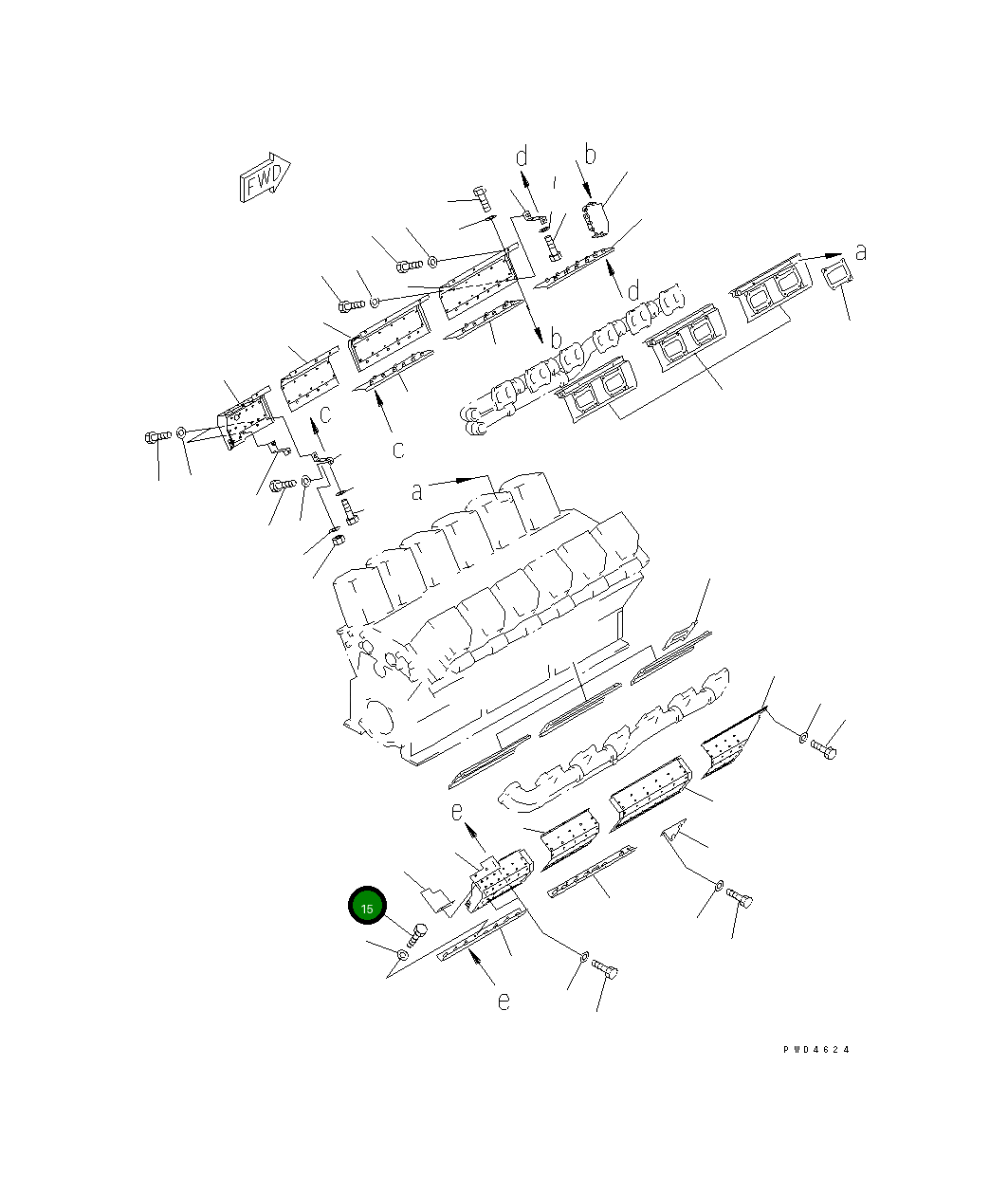 Болт 01011-E1020 Komatsu