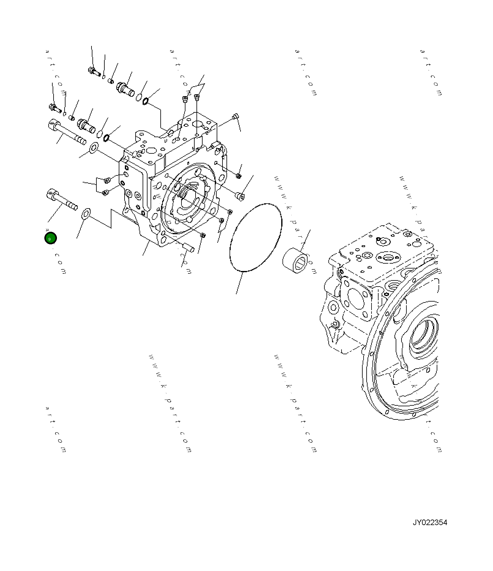 Болт 01252-91690 Komatsu